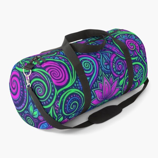 Item preview, Vibrant Neon Floral Mandala Pattern designed and sold by Owcomm.
