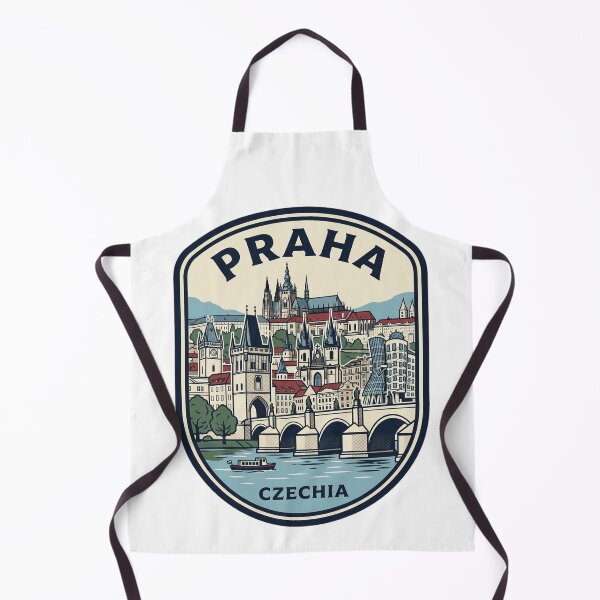 Item preview, Praha Czechia Vintage Travel Badge Skyline designed and sold by k3rstman1.