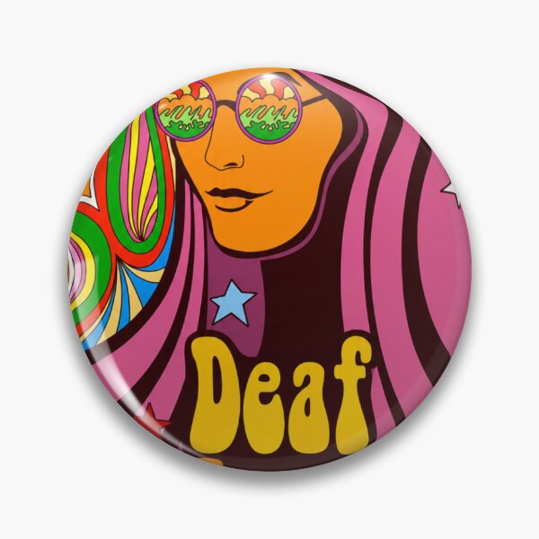 Item preview, Deaf Hippie Woman designed and sold by deafhoops1.