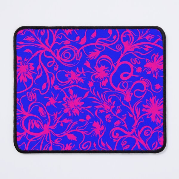 Item preview, Electric Blue and Hot Pink Floral Pattern designed and sold by Owcomm.