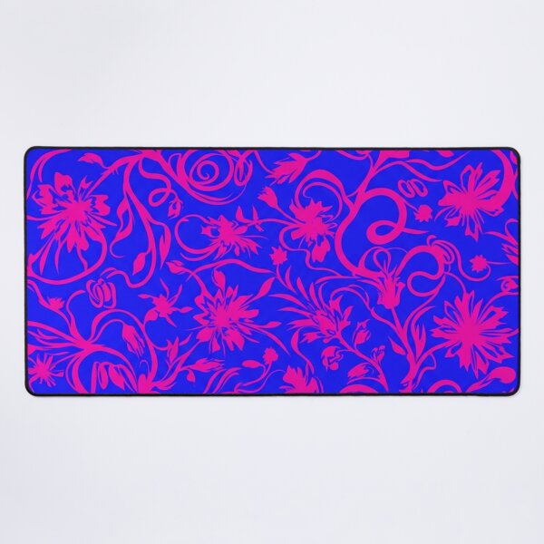 Item preview, Electric Blue and Hot Pink Floral Pattern designed and sold by Owcomm.