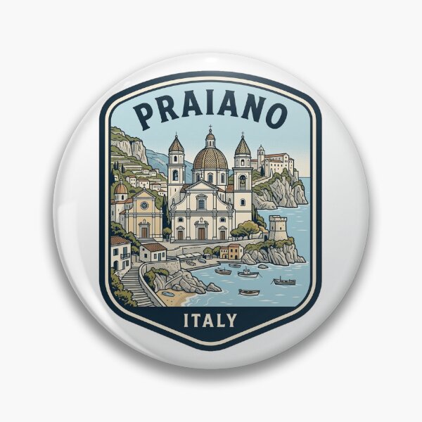 Item preview, Praiano Italy Amalfi Coast Travel Badge designed and sold by k3rstman1.