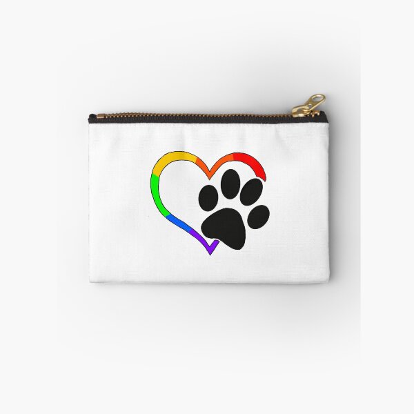 Item preview, rainbow heart paw designed and sold by the-imPAWium.