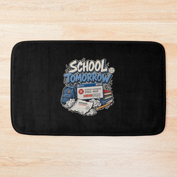 Item preview, Funny School Tomorrow Panic Mode Homework Error Art designed and sold by elderberry.