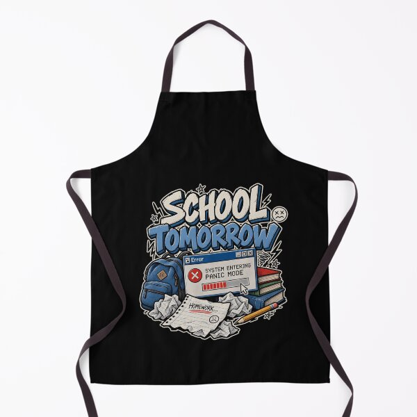 Item preview, Funny School Tomorrow Panic Mode Homework Error Art designed and sold by elderberry.