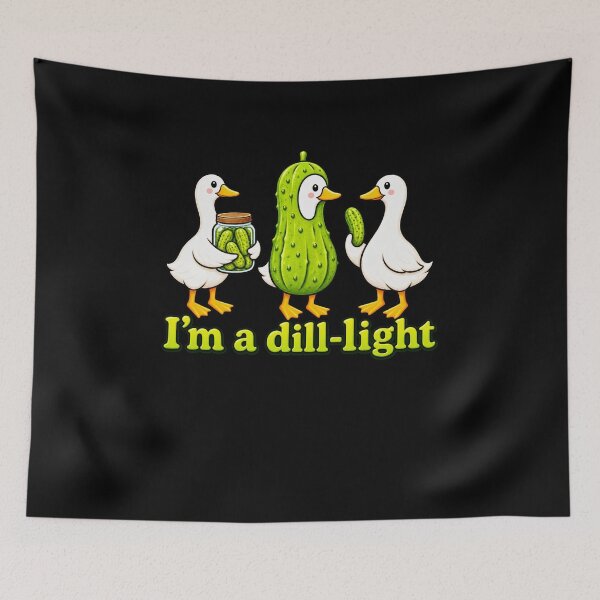 Item preview, Funny I'm a Dill-Light Funny Goose Pickle Pun Art designed and sold by elderberry.