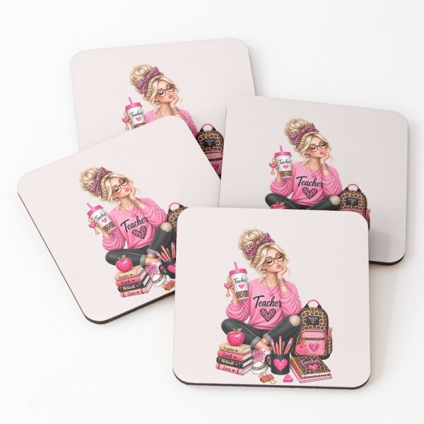 Item preview, Pink Leopard Teacher Life – Coffee, Books & Classroom designed and sold by HO•Designs.