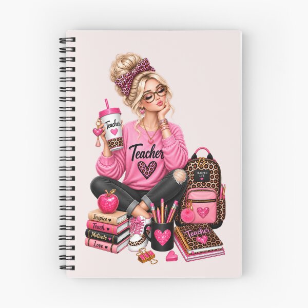 Item preview, Pink Leopard Teacher Life – Coffee, Books & Classroom designed and sold by HO•Designs.