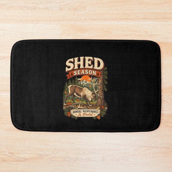 Item preview, Funny Shed Season Annual Maintenance Deer Antler Hunter Humor Art designed and sold by elderberry.