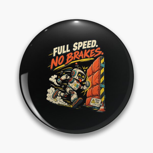 Item preview, Impact Zone Full Speed Robot Humor designed and sold by elderberry.