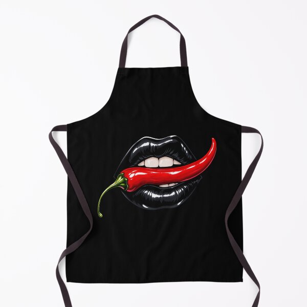Item preview, Funny Chili Lips Bite Spicy Food Humor Art designed and sold by elderberry.