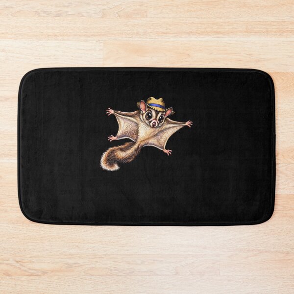 Item preview, Funny Flying Sugar Glider Squirrel With Straw Hat Art designed and sold by elderberry.