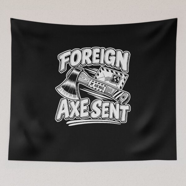 Item preview, Funny Foreign Axe Sent Accent Pun Humor Art designed and sold by elderberry.