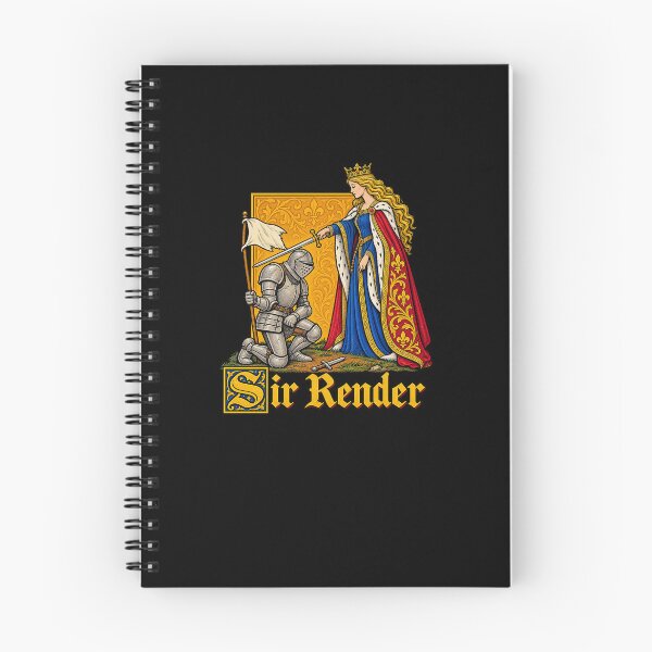 Item preview, Funny Sir Render Medieval Knighting Ceremony Gothic Surrender Pun Art designed and sold by elderberry.