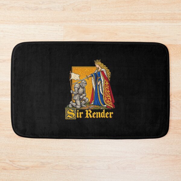 Item preview, Funny Sir Render Medieval Knighting Ceremony Gothic Surrender Pun Art designed and sold by elderberry.