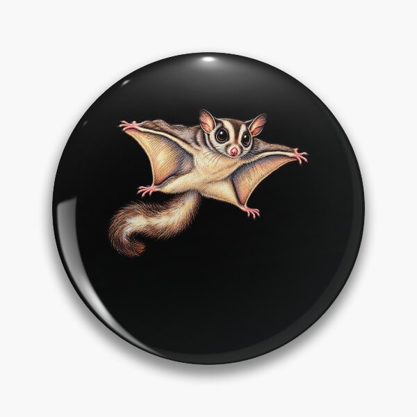 Item preview, Funny Sugar Glider Mid Glide Squirrel Wildlife Flying Illustration Art designed and sold by elderberry.