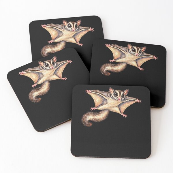 Item preview, Funny Sugar Glider Mid Glide Squirrel Wildlife Flying Illustration Art designed and sold by elderberry.