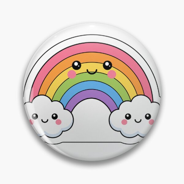 Item preview, Cute Kawaii Rainbow Sticker designed and sold by NewIceKing Creations.