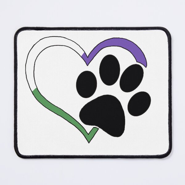 Item preview, gender queer heart paw designed and sold by the-imPAWium.