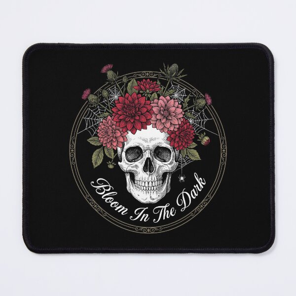 Item preview, Bloom In The Dark Gothic Floral Skull Vintage Botanical designed and sold by TeNovaStudio ⭐⭐⭐⭐⭐.