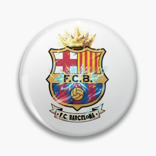 Item preview, FC Barcelona Royal Crown Electric Lightning Crest designed and sold by annaarthk.