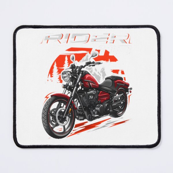 Item preview, Vivid Red V Twin Cruiser Motorcycle Illustration - Custom Raider Power Chopper Art | Perfect Gift For You And Friends designed and sold by nanaboachie.