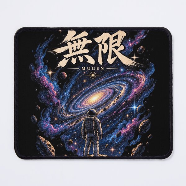 Item preview, Mugen Infinity - Japanese Kanji Vibrant Space Galaxy Astronaut Art designed and sold by AstroPal28.