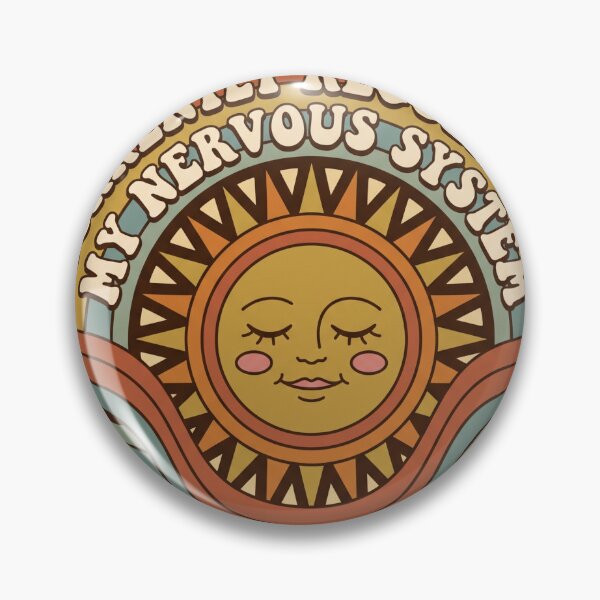 Item preview, Currently Regulating My Nervous System Retro Sun designed and sold by SnazzifyDigital.