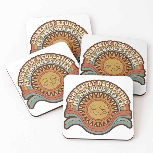 Item preview, Currently Regulating My Nervous System Retro Sun designed and sold by SnazzifyDigital.