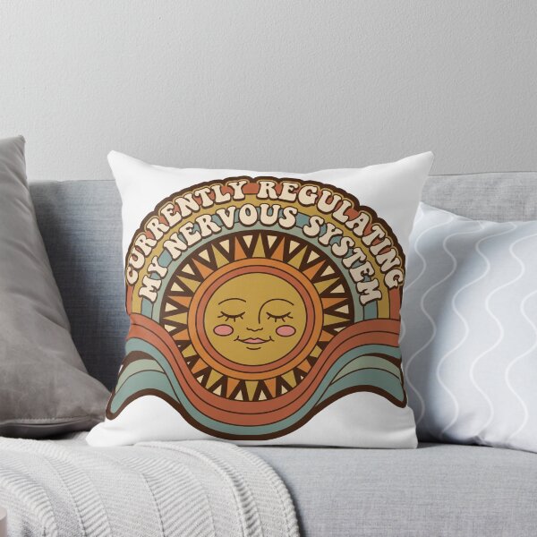 Item preview, Currently Regulating My Nervous System Retro Sun designed and sold by SnazzifyDigital.