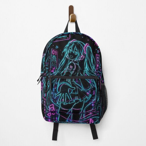 Item preview, Neon Cyber Pop Anime Girl – Futuristic Synthwave City Aesthetic designed and sold by Dyan4.