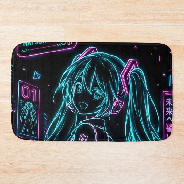 Item preview, Neon Cyber Pop Anime Girl – Futuristic Synthwave City Aesthetic designed and sold by Dyan4.