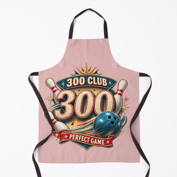 Artikelvorschau, 300 Club Perfect Game Bowling entworfen und verkauft von Normandy Road Heritage™ - Vintage Garage Art.