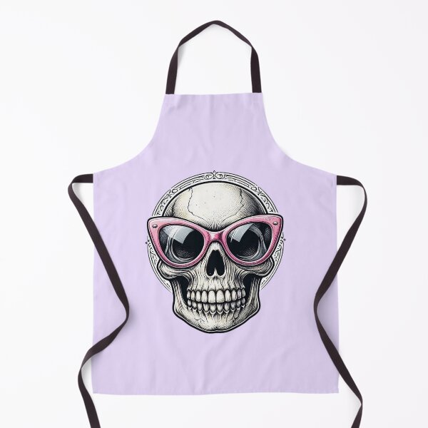 Item preview, Funny Gothic Skull in Pink Sunglasses  designed and sold by SweetLilith.