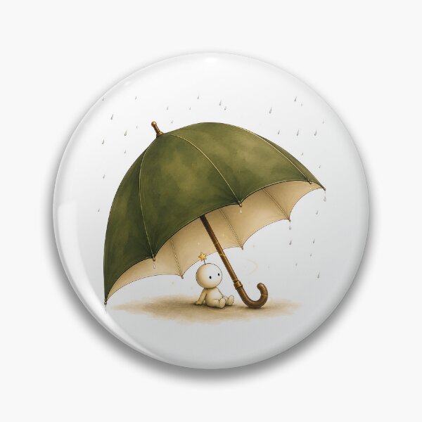 Item preview, Little Star Companion Under My Umbrella | Cozy Umbrella of Shelter | Whimsical Watercolor T-Shirt & Sticker designed and sold by Digital Culture Studio.