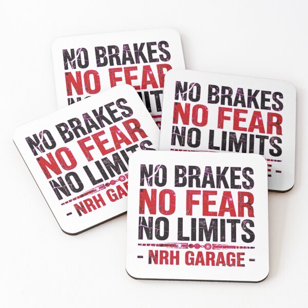 Item preview, No Brakes No Fear No Limits designed and sold by Normandy Road Heritage™ - Vintage Garage Art.