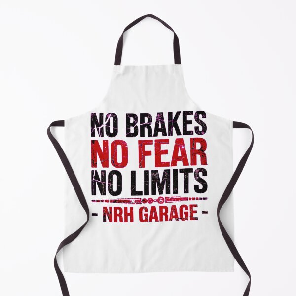 Item preview, No Brakes No Fear No Limits designed and sold by Normandy Road Heritage™ - Vintage Garage Art.