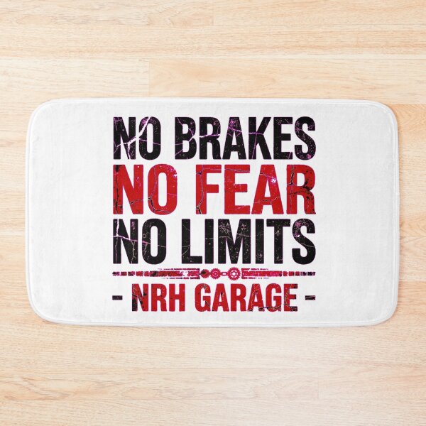 Item preview, No Brakes No Fear No Limits designed and sold by Normandy Road Heritage™ - Vintage Garage Art.