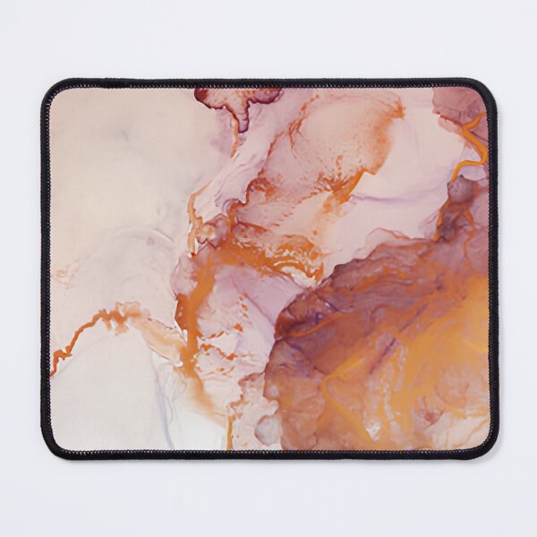 Item preview, Dusty Rose and Gold Alcohol Ink Abstract Liquid Texture Wall Art designed and sold by LuxocaDesigns24.