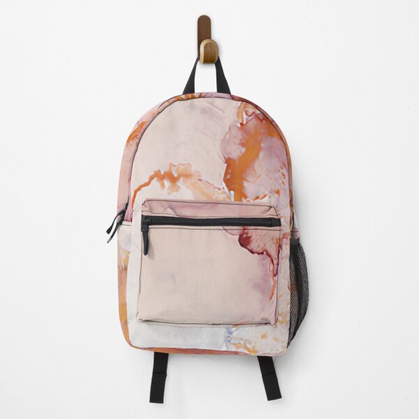 Item preview, Dusty Rose and Gold Alcohol Ink Abstract Liquid Texture Wall Art designed and sold by LuxocaDesigns24.