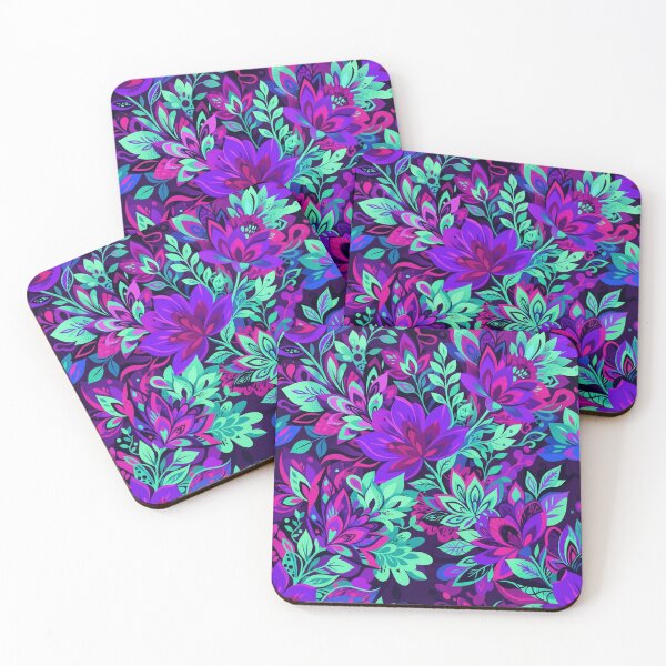 Item preview, Vibrant Neon Floral Botanical Seamless Pattern designed and sold by Owcomm.