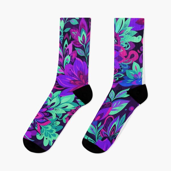 Item preview, Vibrant Neon Floral Botanical Seamless Pattern designed and sold by Owcomm.