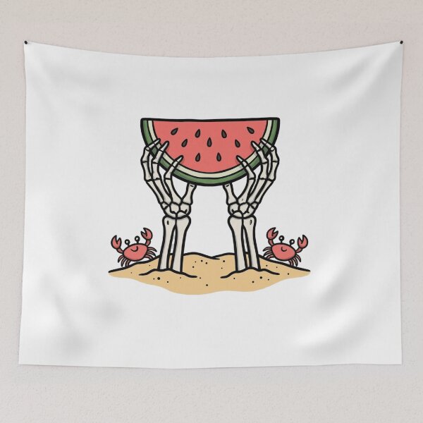 Item preview, Skeleton Summer Beach Watermelon designed and sold by wingoo22.