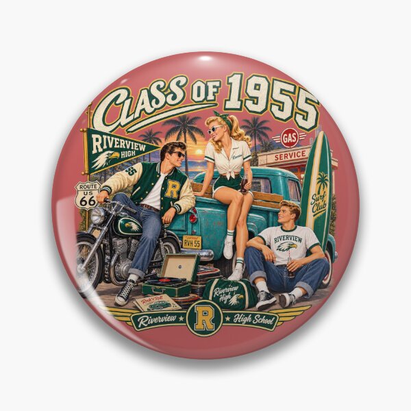 Item preview, Class of 1955 Riverview High Design designed and sold by Normandy Road Heritage™ - Vintage Garage Art.
