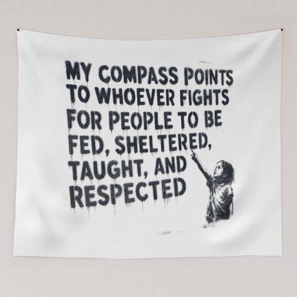 Item preview, My Compass Points to Compassion  designed and sold by freshwear design.