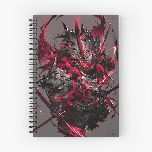 Item preview, Dark Demon Samurai Warrior – Red Crimson Japanese Fantasy Armor designed and sold by Dyan4.