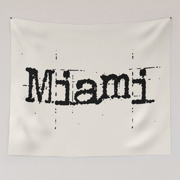 Item preview, Miami City Retro Distressed Grunge Vintage Minimalist Typography designed and sold by FemmePod.