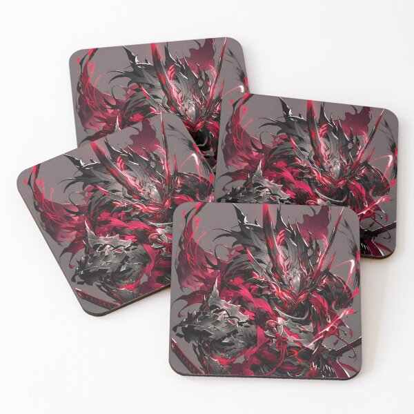 Item preview, Dark Demon Samurai Warrior – Red Crimson Japanese Fantasy Armor designed and sold by Dyan4.