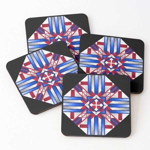 Item preview, Abstract Red, White and Blue Design - Geometric Art designed and sold by JayMakesTiktok.