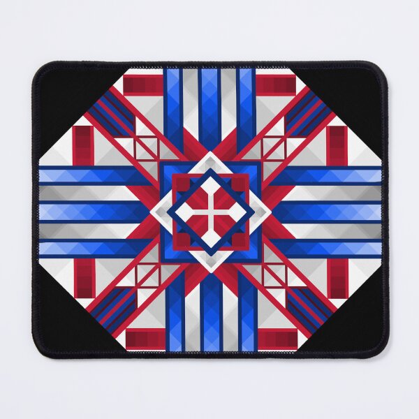 Item preview, Abstract Red, White and Blue Design - Geometric Art designed and sold by JayMakesTiktok.